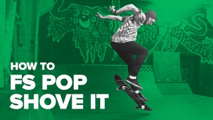 Как сделать fs pop shove it на скейтборде (How to fs pop shove it on a skateboard)